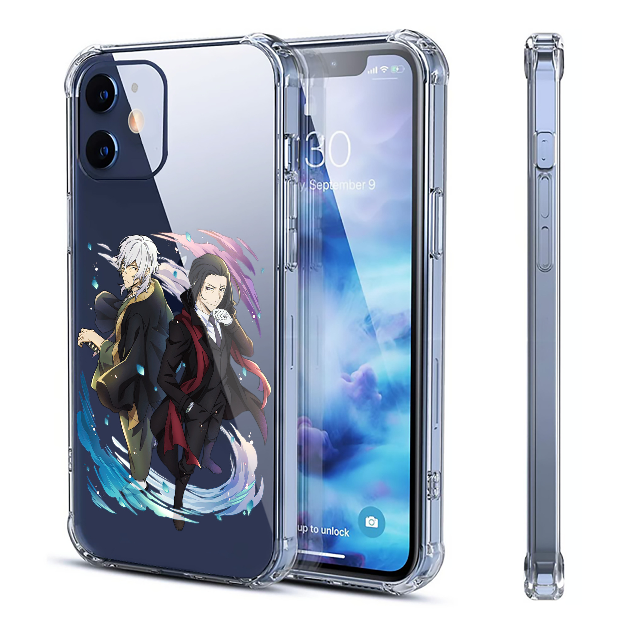 （画像用） 文豪ストレイドッグス Bungo Stray Dogs 【iPhone 12シリーズ対応】透明スマホケース（クリアソフトケース）